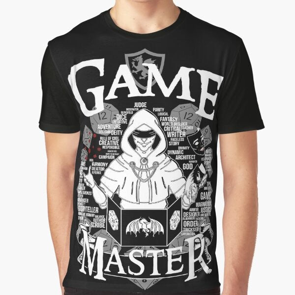 Game Master Graphic T-Shirt for Tabletop Roleplaying and Dungeons and Dragons Fans