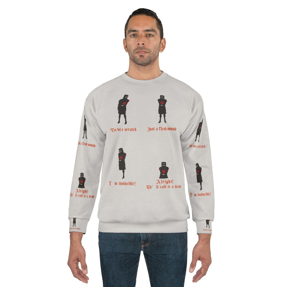 Black Knight Sweatshirt - Monty Python & The Holy Grail Inspired Apparel - men