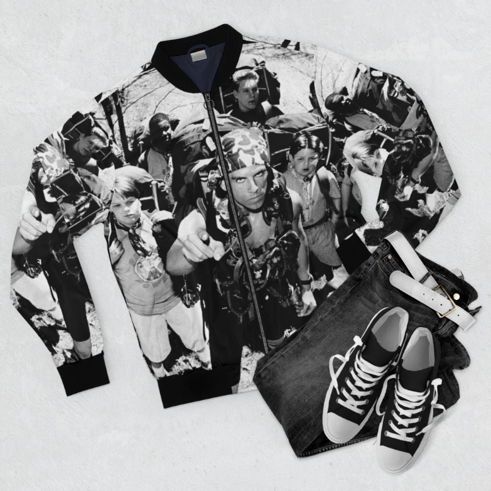 Heavyweights #1 Classic Bomber Jacket with Keenan Thompson and Ben Stiller - Flat lay