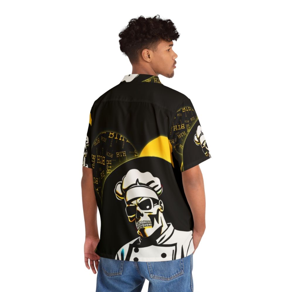 Badass Chef Hawaiian Shirt with Skull Design - People Back