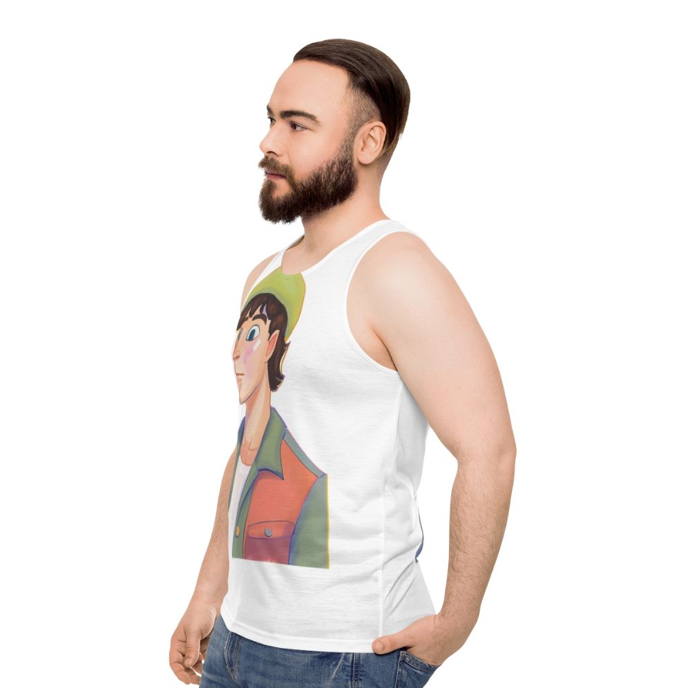 Heartstopper Charlie Spring Unisex Tank Top - men side