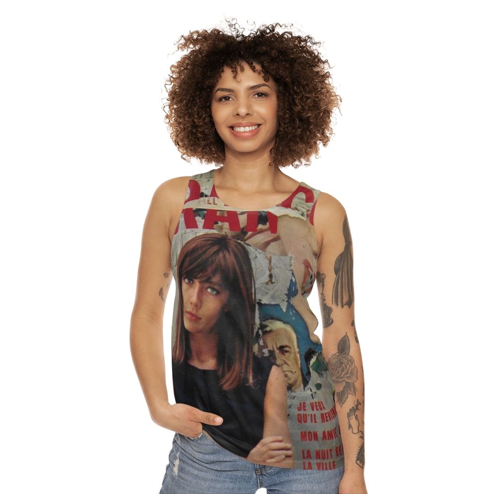 Fran Oise Hardy inspired unisex tank top - women