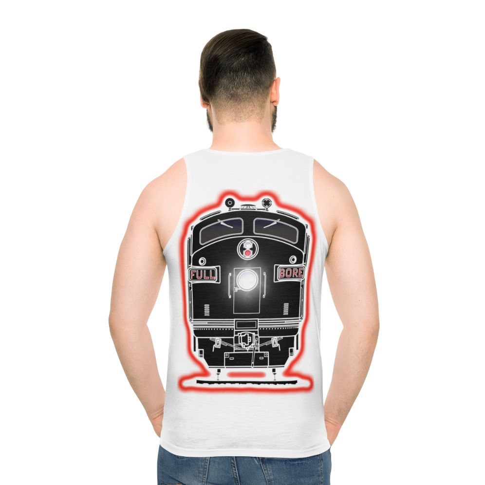 Diesel locomotive unisex tank top - men back