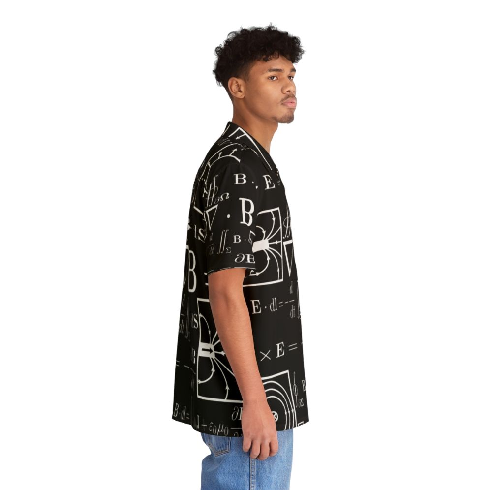 Maxwell's Equations Hawaiian Shirt with Physics and Electromagnetism Design - People Pight