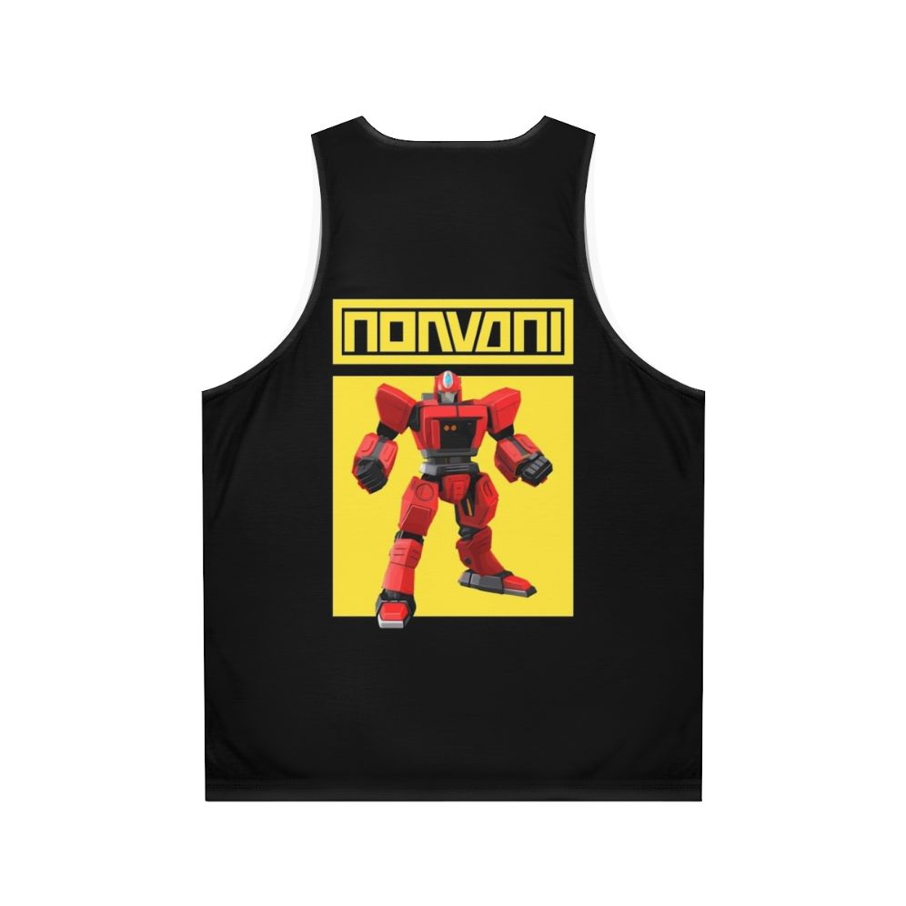 Anime robot hero unisex tank top - Back