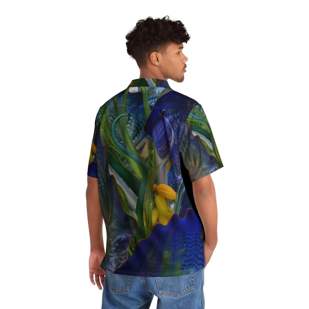 Chihuly inspired abstract glass Hawaiian shirt - People Back