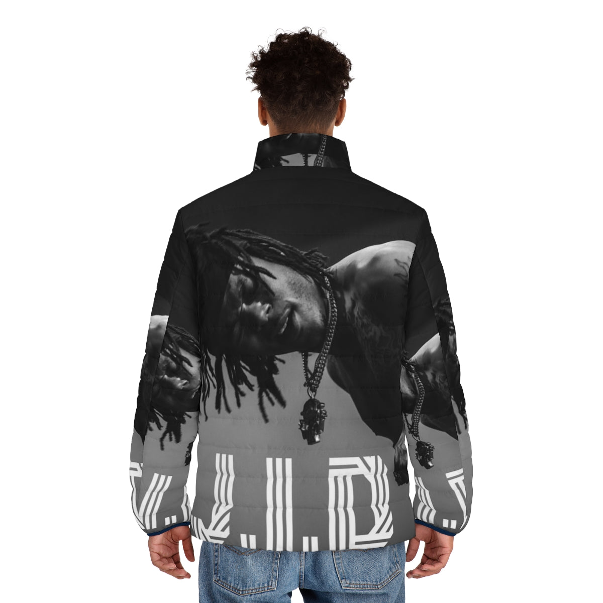 J.I.D. Dreamville Live Cut Out Puffer Jacket - men back