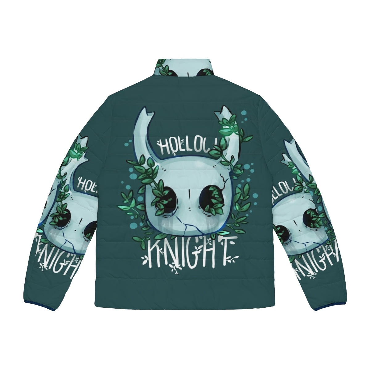 Hollow Knight Puffer Jacket with Iconic Videogame Artwork - Back