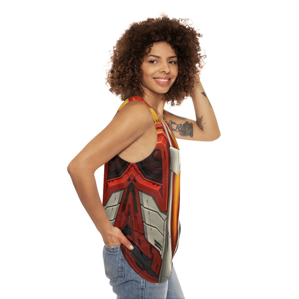 Transformers Starscream Decepticon Unisex Tank Top - women side