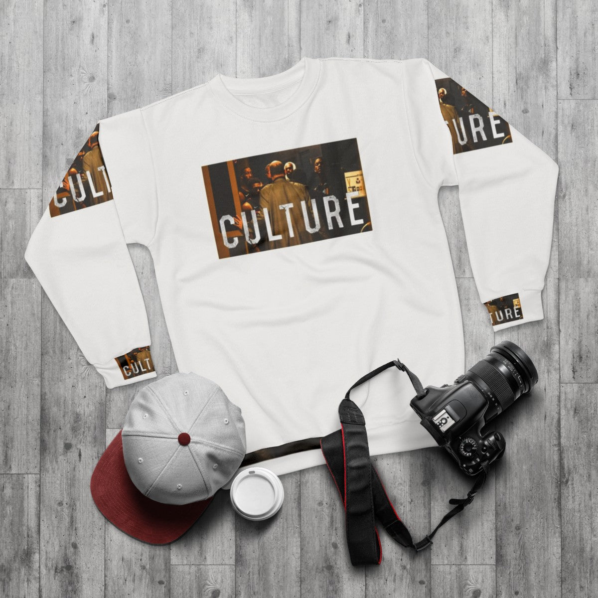 Miami Heat Culture Basketball Sweatshirt - flat lay