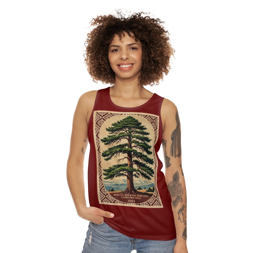 Family Reunion Unisex Tank Top with Horany Design 2024 - women