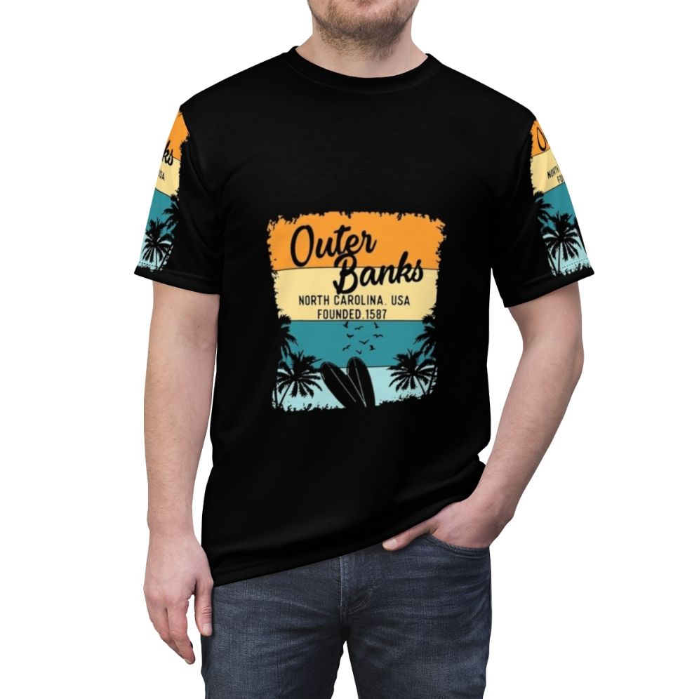 Outer Banks, North Carolina (OBX) coastal t-shirt - men front