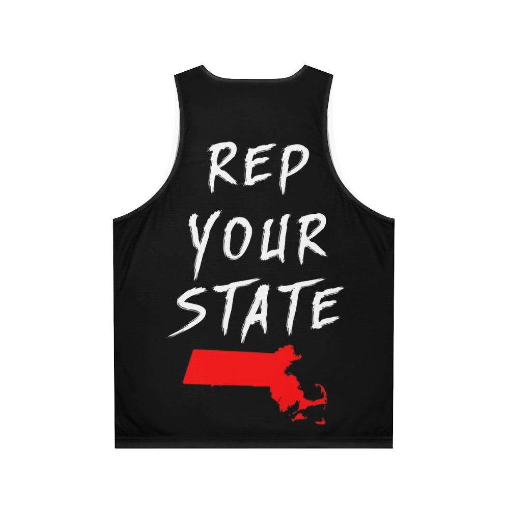 Massachusetts Tank Top with State Pride Design - Back