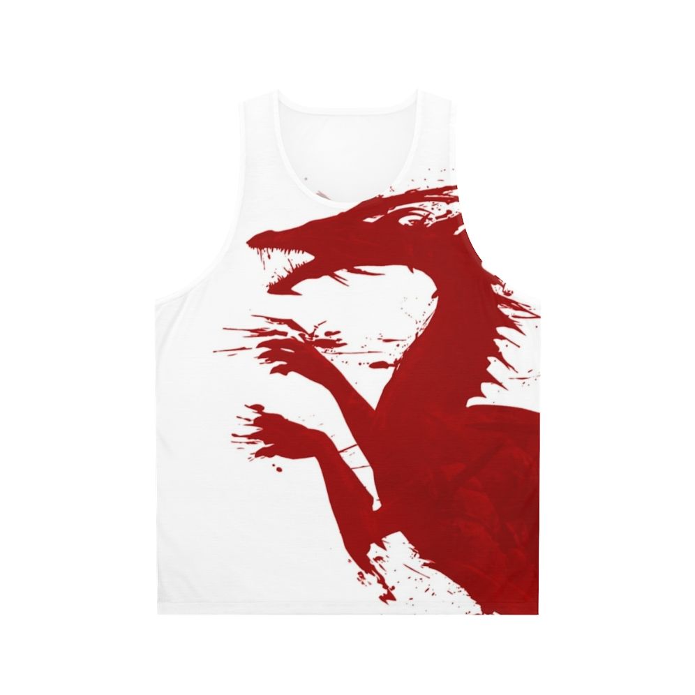 Unisex dragon-inspired tank top