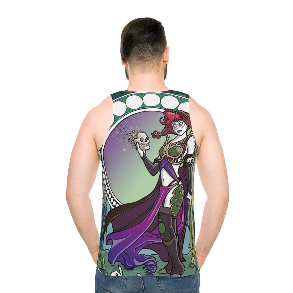 Unisex art nouveau phage the untouchable tank top - men back