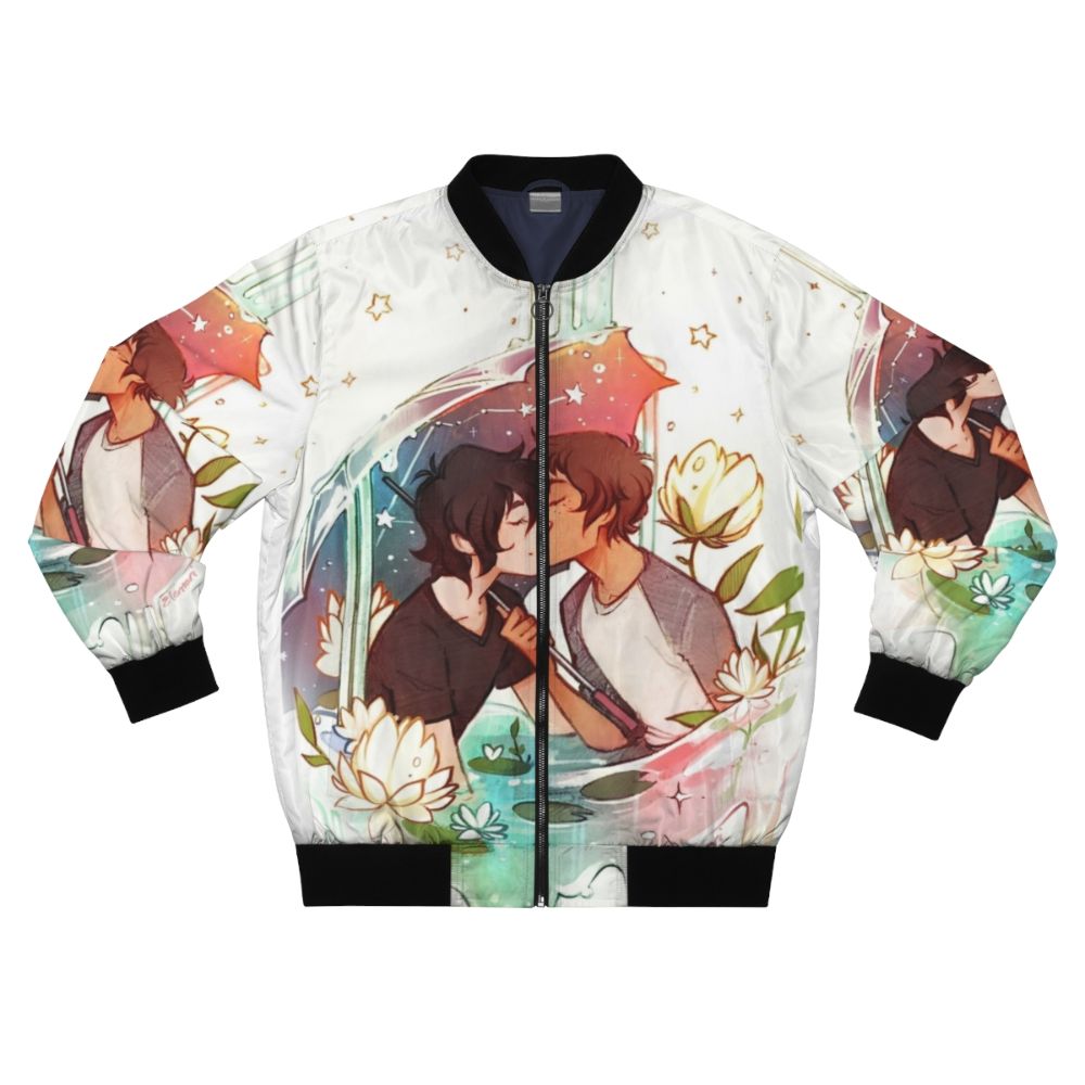 Voltron Klance bomber jacket featuring Keith and Lance under the stars