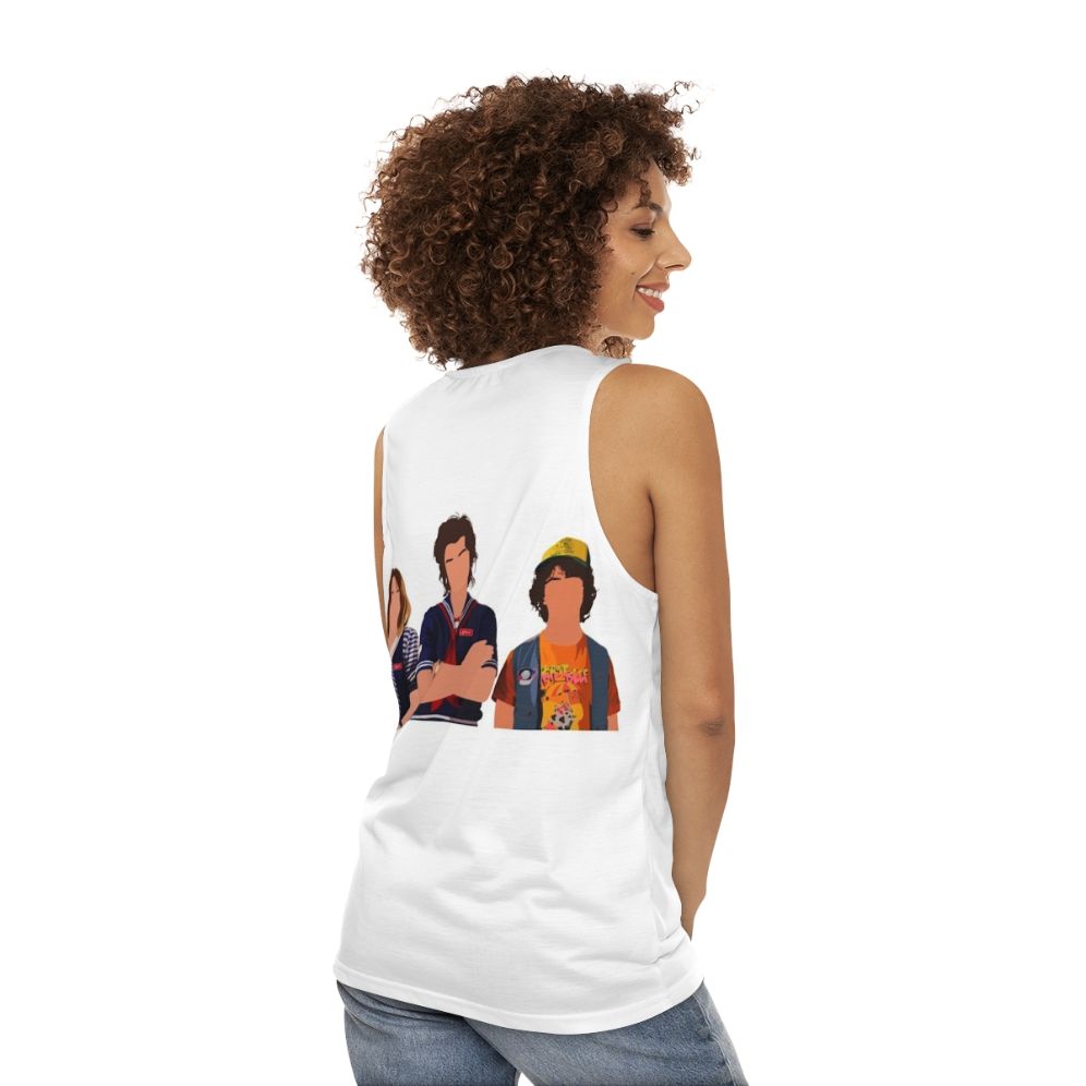 Scoops Ahoy Stranger Things Unisex Tank Top - women back