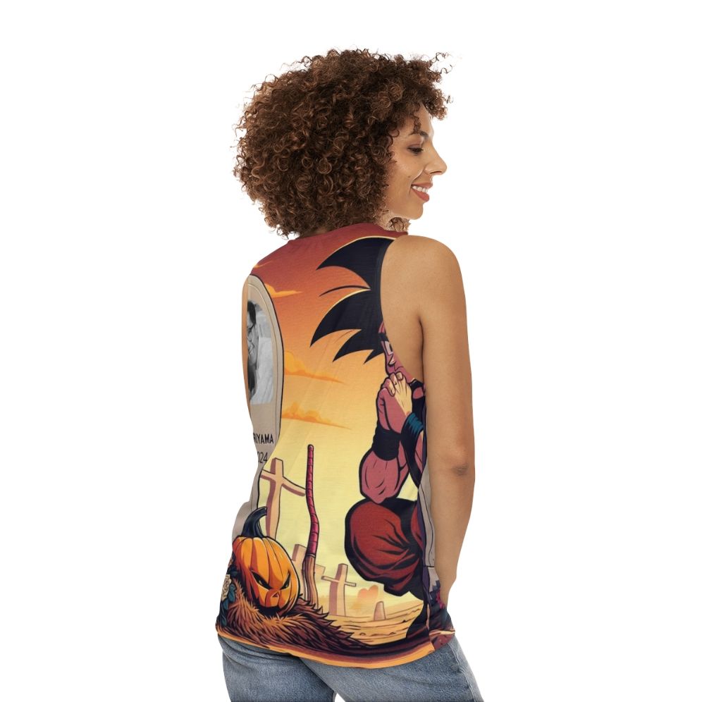 Akira Toriyama Dragon Ball Unisex Tank Top - women back