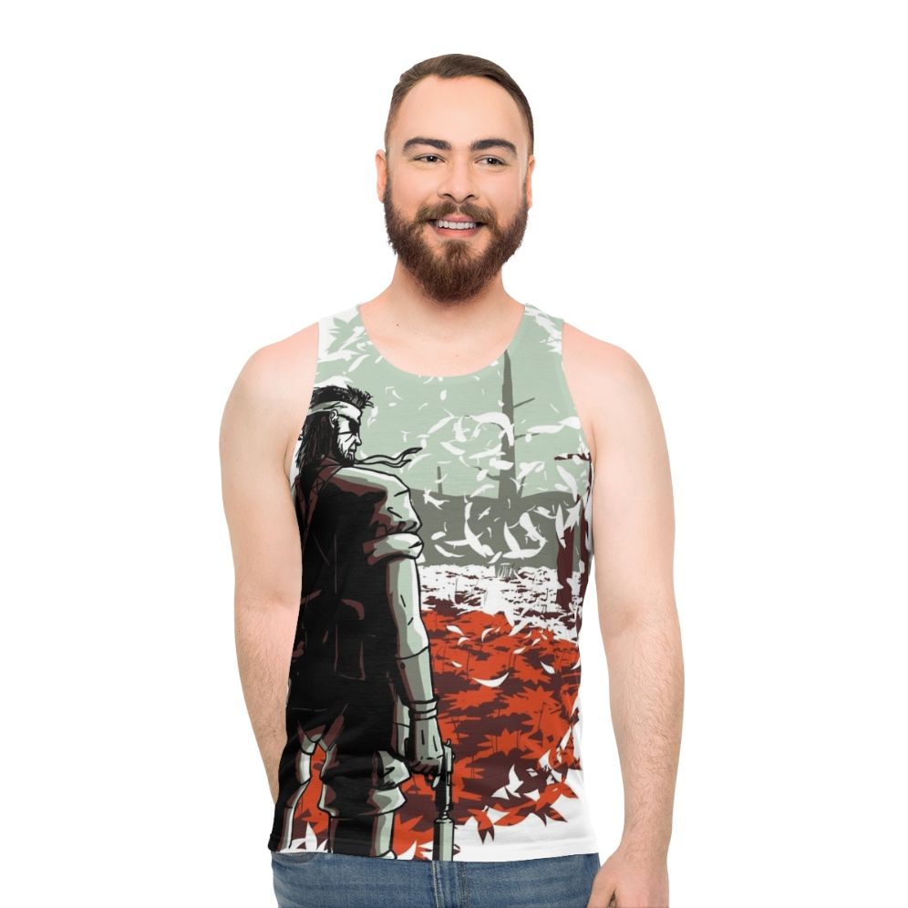 Unisex Big Boss Metal Gear Snake Graphic Tank Top - men