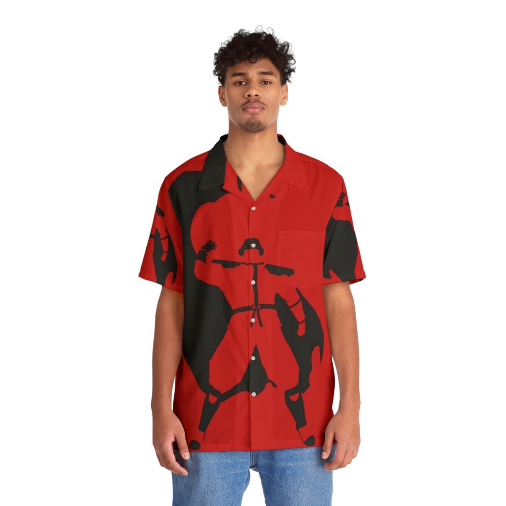 Bison Hawaiian Shirt - People Front