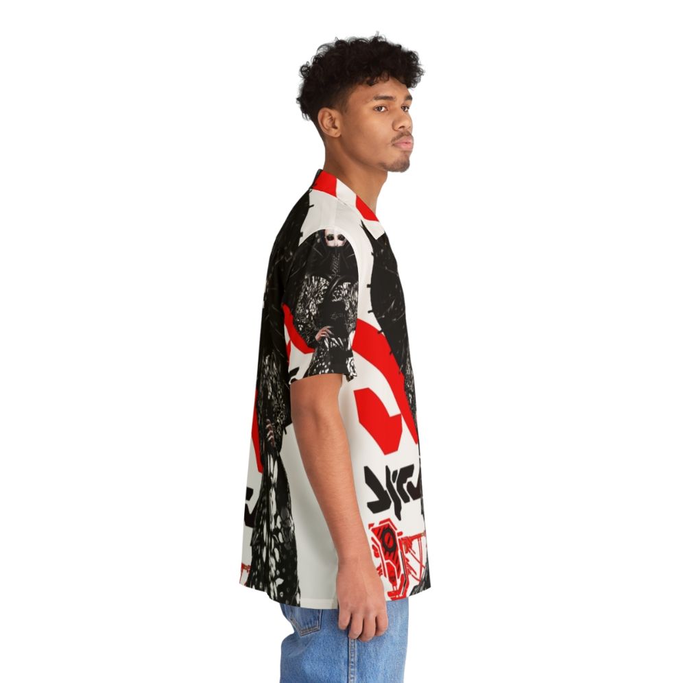 Cyberpunk Geisha Futuristic Urban Hawaiian Shirt - People Pight