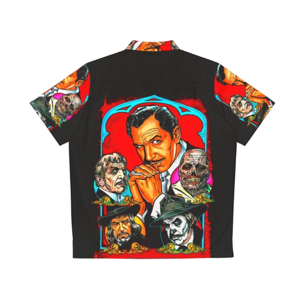 Vintage Hawaiian shirt with horror movie icon Vincent Price - Back