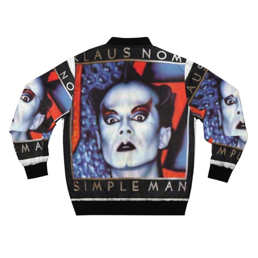 Klaus Nomi inspired retro new wave bomber jacket - Back