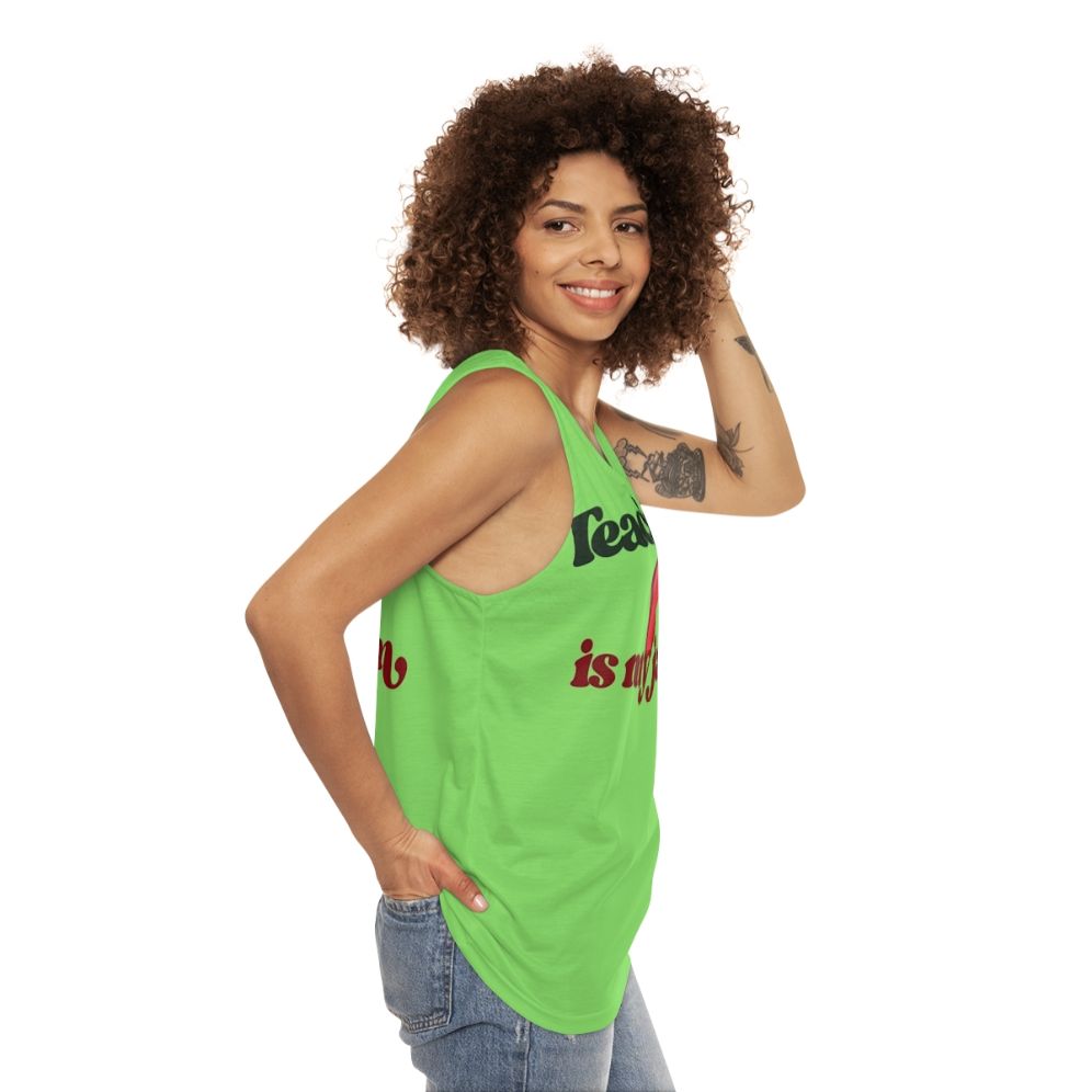 Unisex "Teaching Is My Jam" Tank Top for Educators - women side