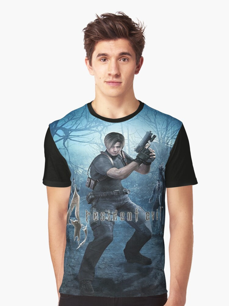 Resident Evil 4 Leon S. Kennedy graphic t-shirt design - Men