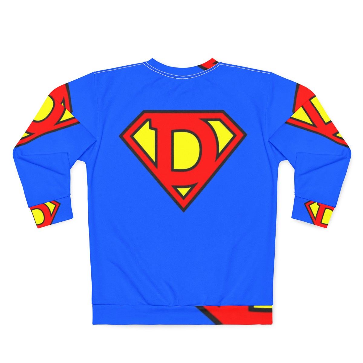 Super Letter "D" Comic Book Sweatshirt - Back