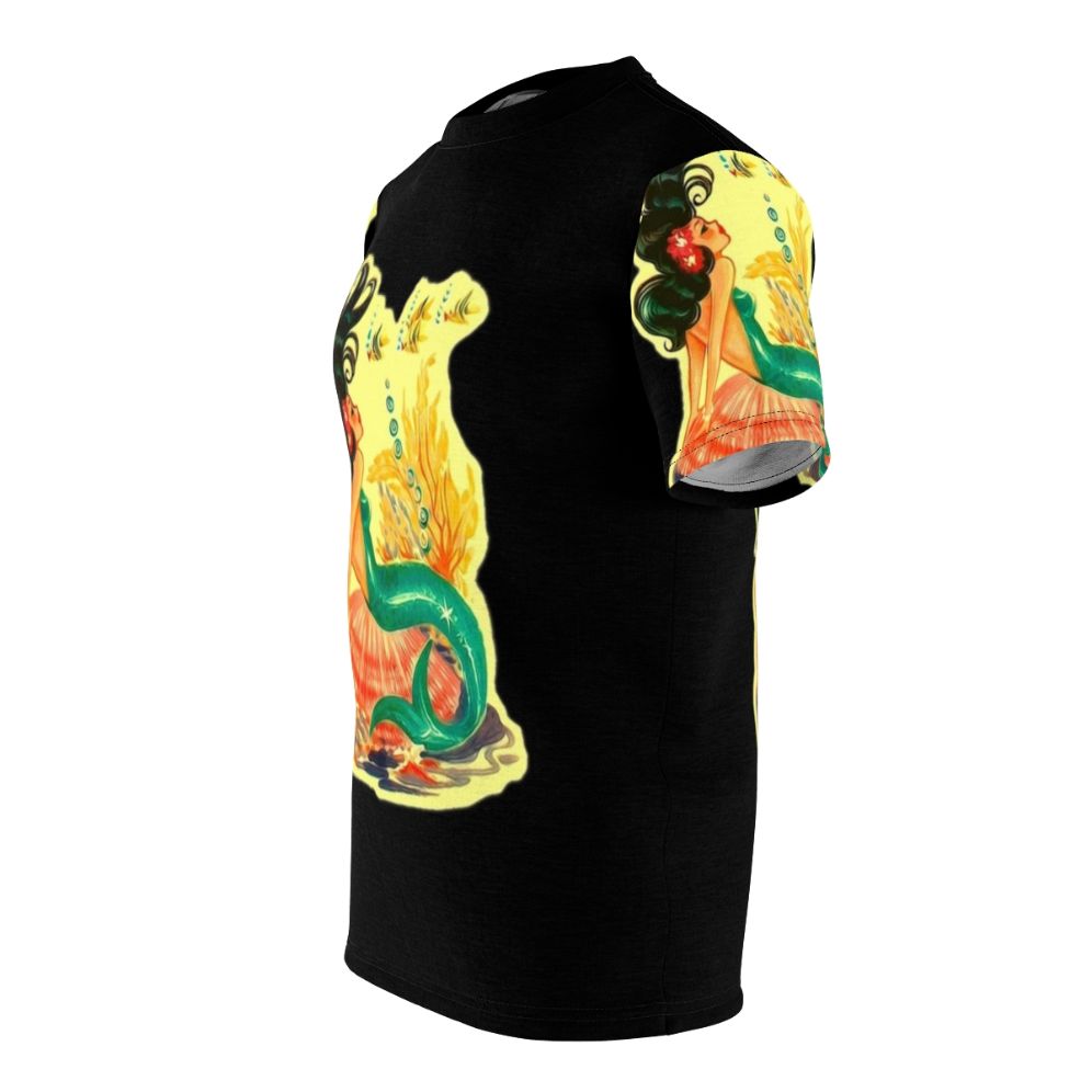 Mermaid-themed AOP t-shirt with a whimsical and enchanting design - men left