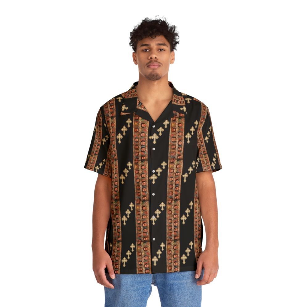 Ethiopian fashion hawaiian shirt - People Front