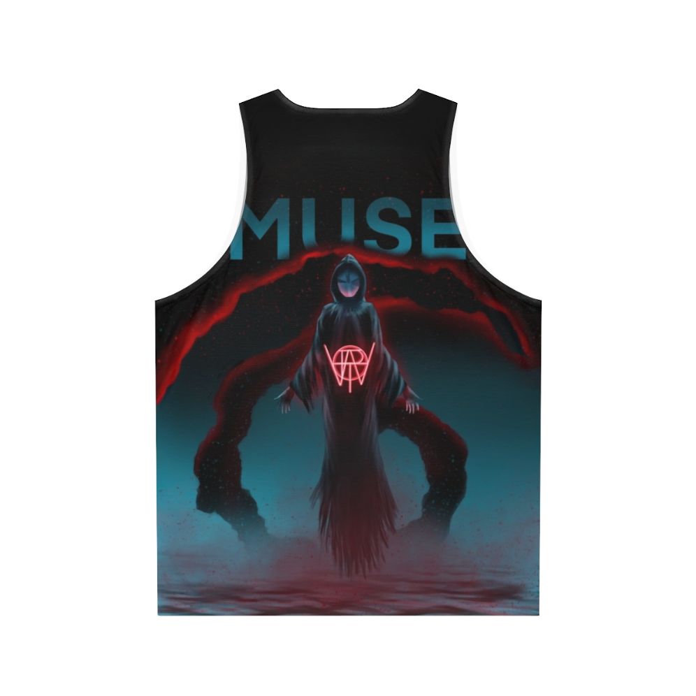 Unisex Tank Top with Graphic Design - Back