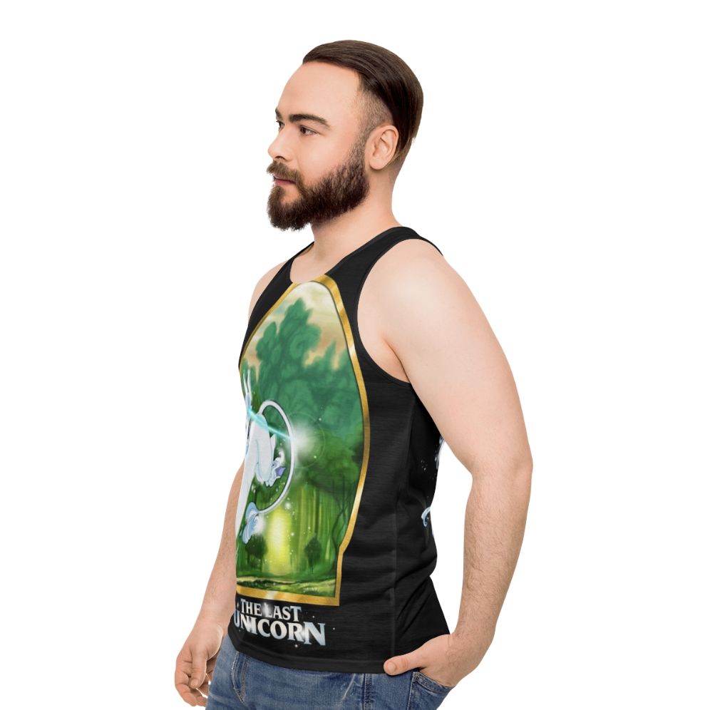 Unisex 'The Last Unicorn' fantasy movie tank top - men side