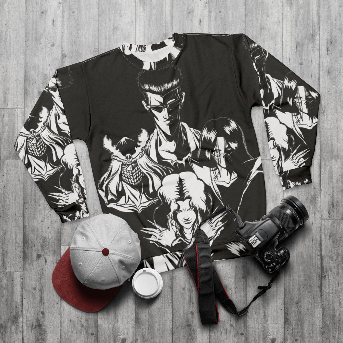 Yu Yu Hakusho Toguro Brothers Anime Inspired Sweatshirt - flat lay