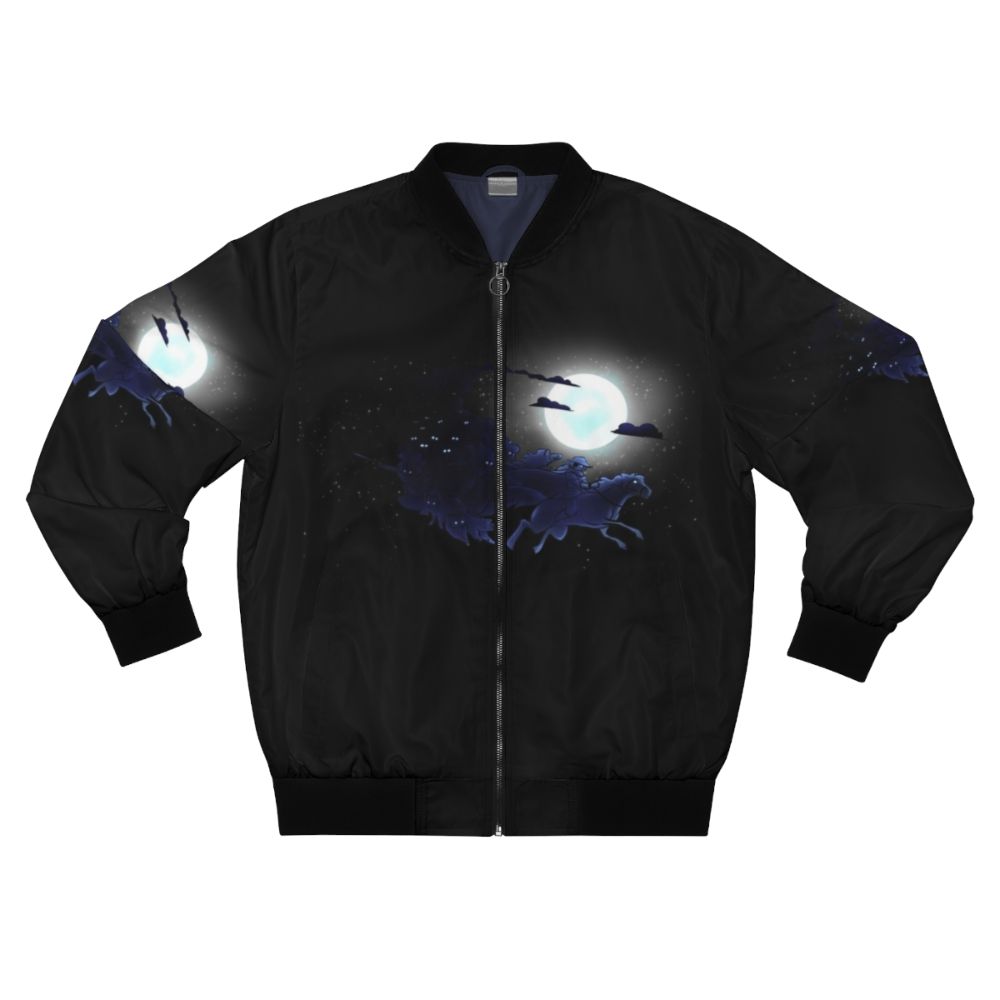 Odin's Hunt Bomber Jacket with Norse Mythology Graphics