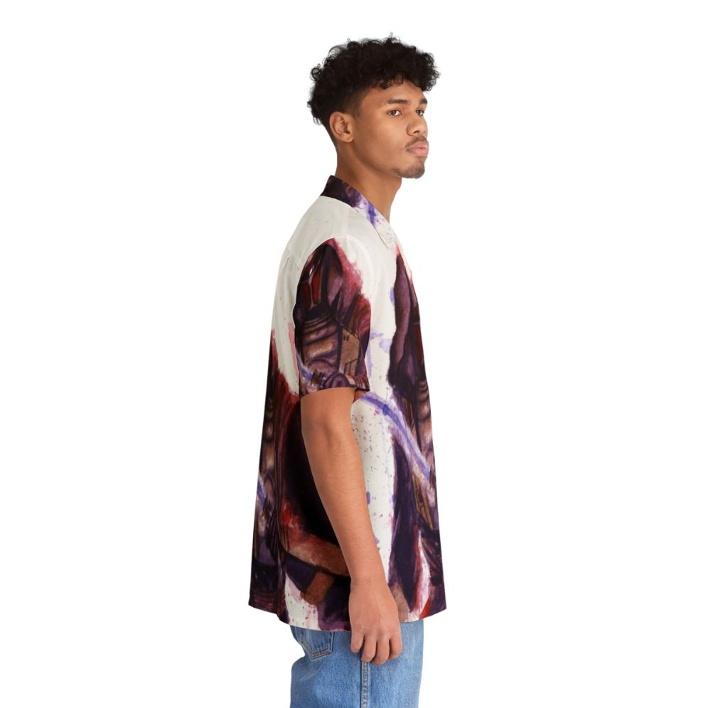 Star Wars Hawaiian Shirt with Watercolor Revan Design - People Pight