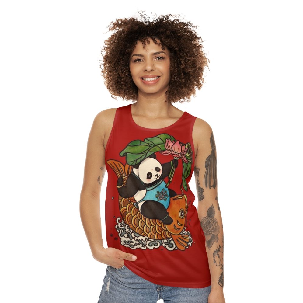 Vintage Chinese New Year Unisex Tank Top - women