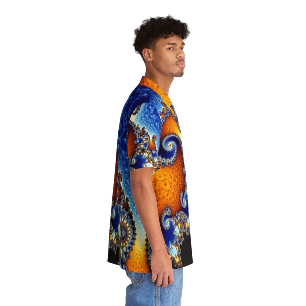 Mandelbrot Set Hawaiian Shirt featuring intricate fractal pattern - People Pight