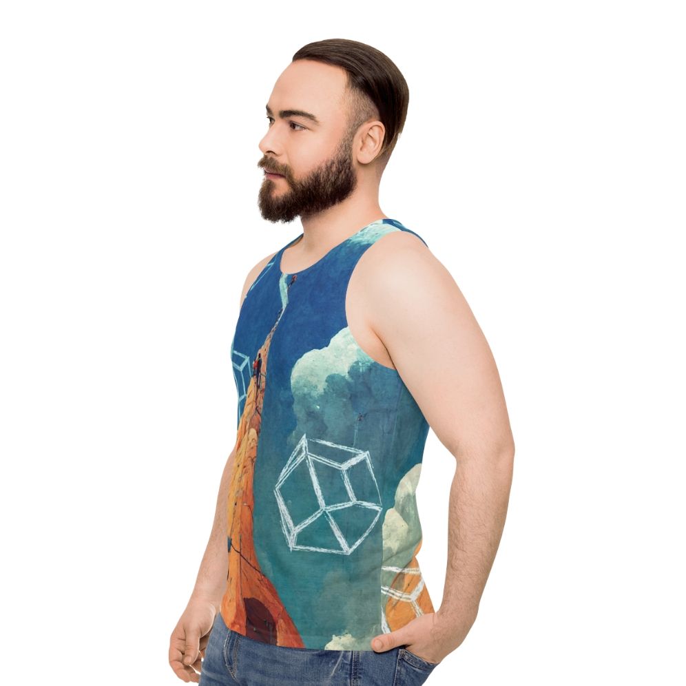 Inspire Rock Climbing Unisex Tank Top - men side