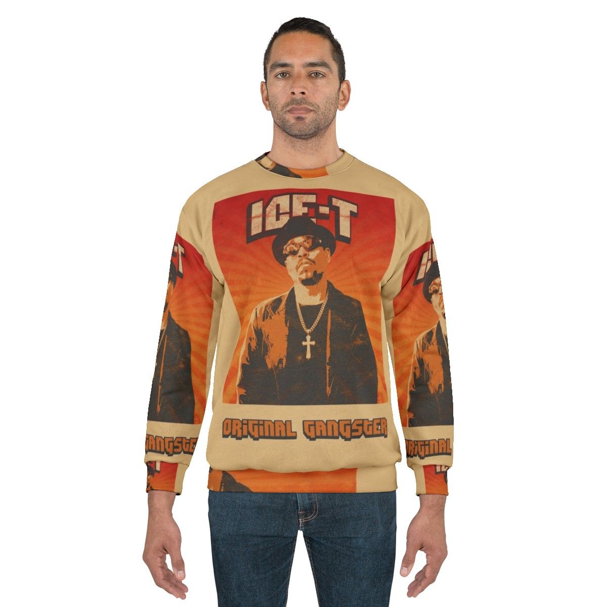 Vintage Ice T Old School Hip Hop Graphic Sweatshirt - men