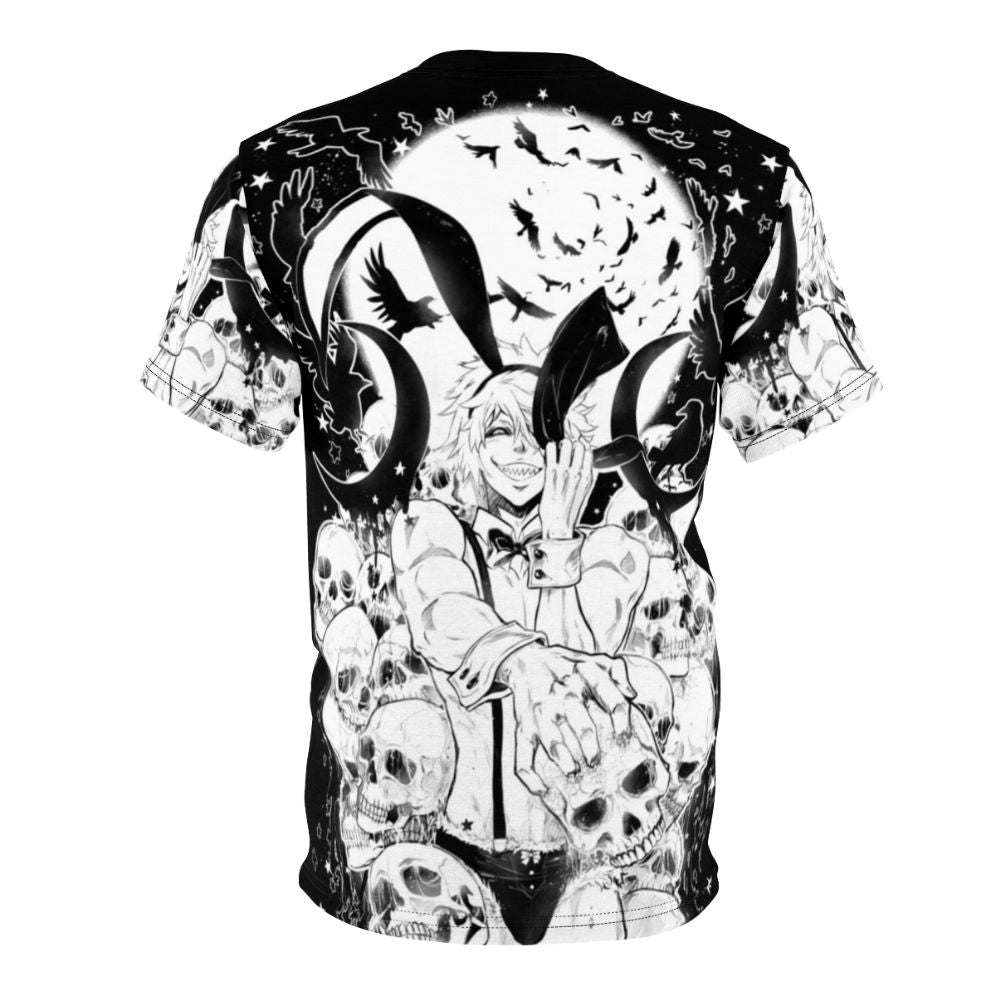 Bunny-inspired anime-style t-shirt with a zodiac wars rabbit design - Back