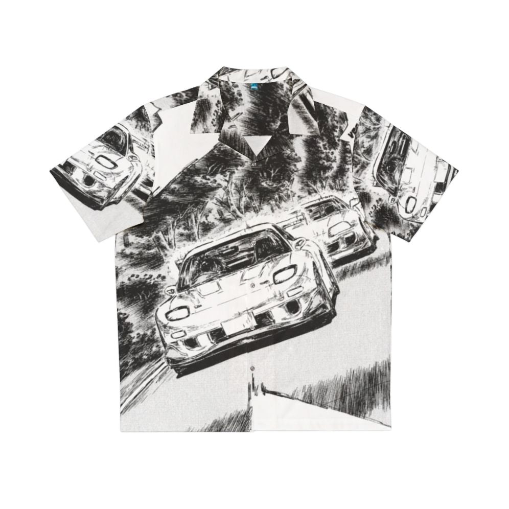 Initial D Inspired Hawaiian Shirt - Rx7 vs Supra V2