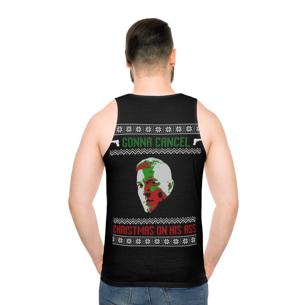 Power's Tommy Egan Unisex Christmas Tank Top - men back