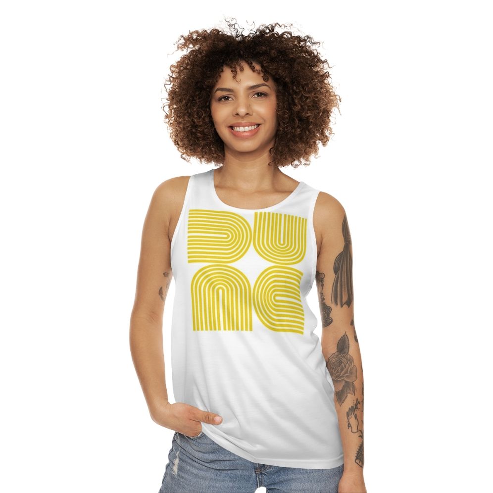 Dune Unisex Tank Top with Science Fiction Artwork - women