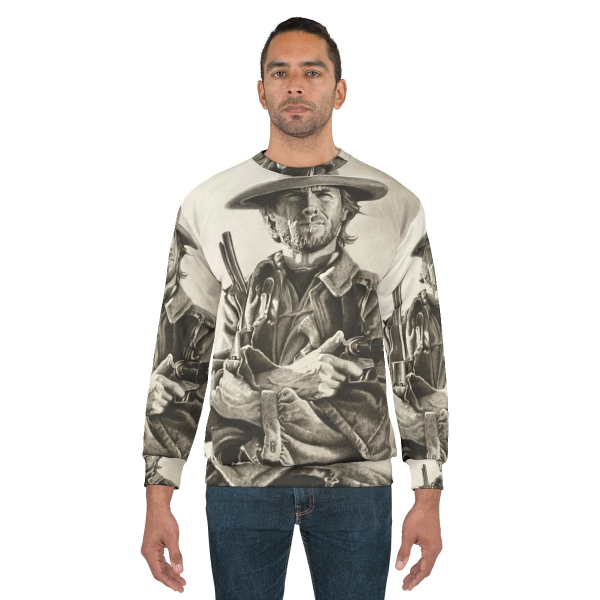 Clint Eastwood sketch sweatshirt - men