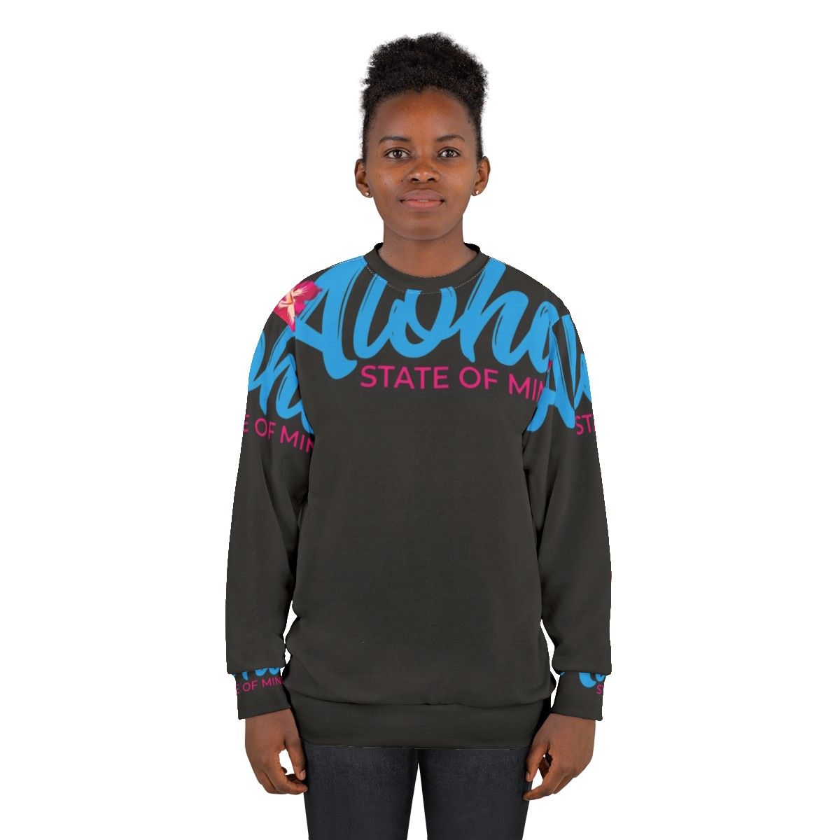 Aloha State of Mind Graphic Design Sweatshirt - women