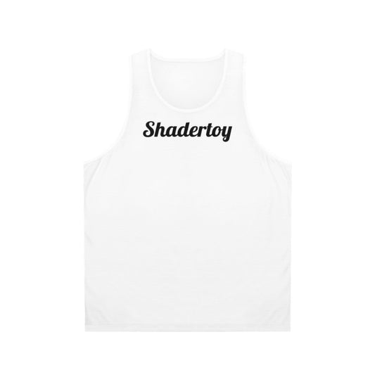 Shadertoy inspired unisex tank top with abstract graphic design