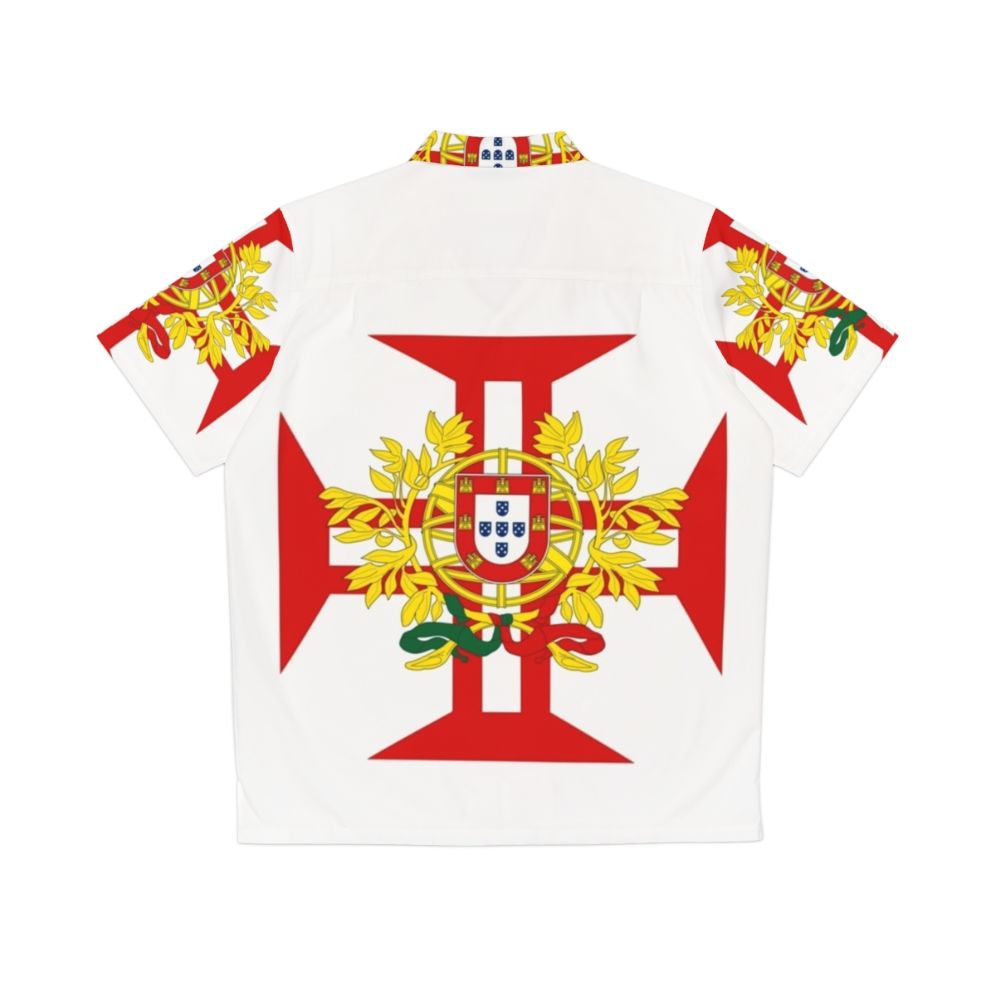 Portuguese Templar Cross Historical Hawaiian Shirt - Back