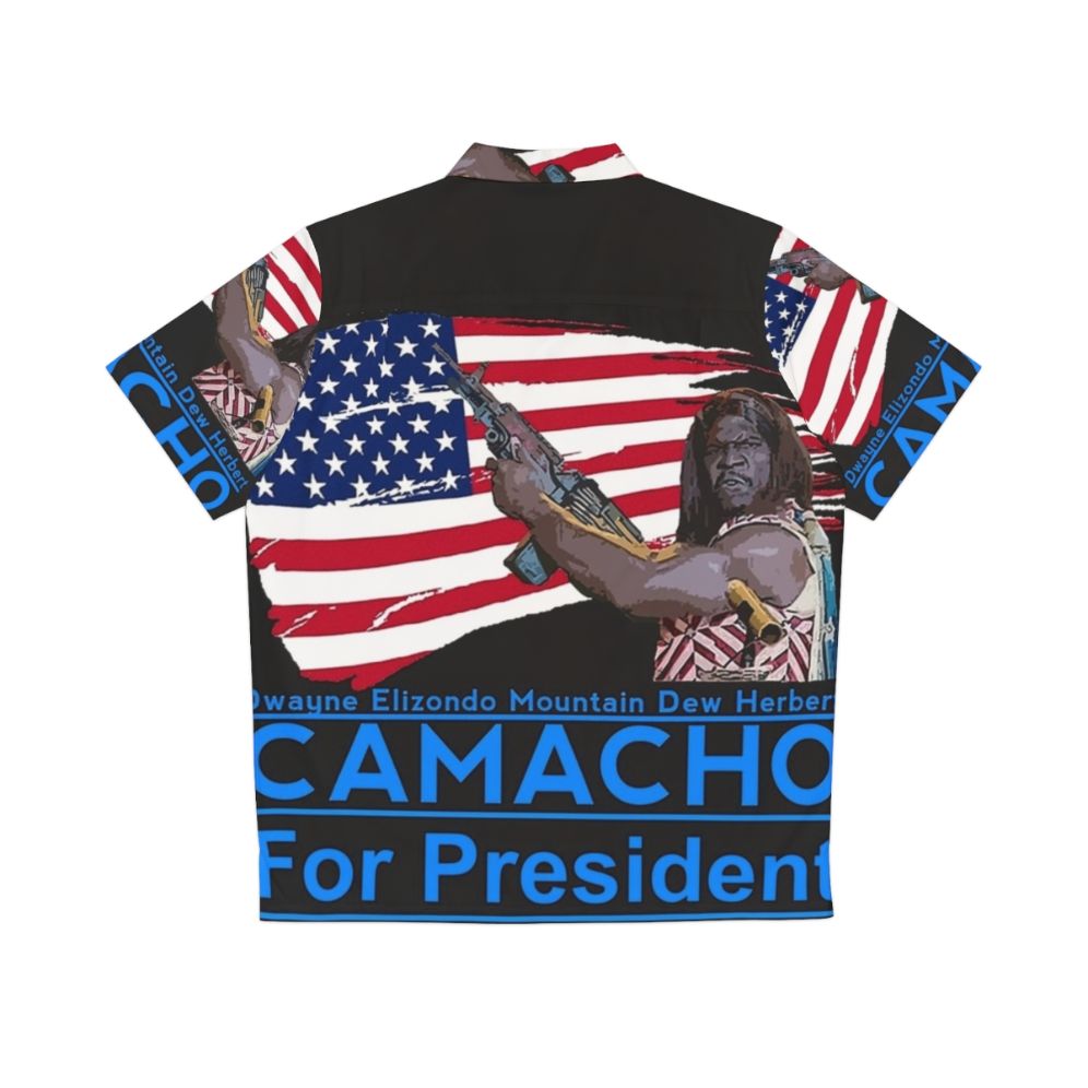 Camacho for President Hawaiian Shirt featuring Dwayne Camacho and Mountain Dew - Back